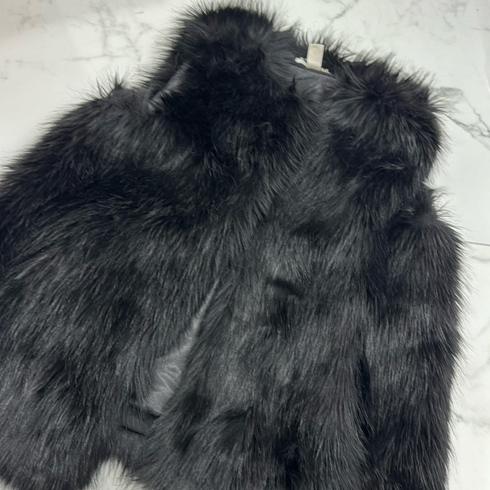 Black fur vest